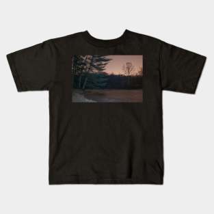 Frozen Lake (Tilted Tree) Kids T-Shirt